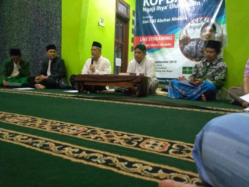 Kopdar ngaji Ihya'Ulumuddin di Ponpes Cinta Rasul Bogor